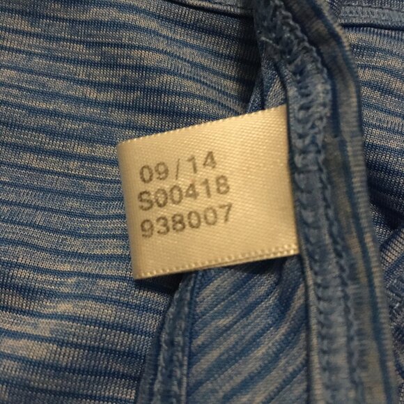 Adidas Blue Striped Racerback Tank Top - Picture 9 of 14